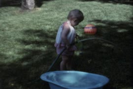 Becky walking Aug. 7, June 79