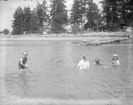 [Children playing in Lake Okanagan]