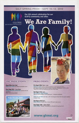 We are family! : Salt Spring Island Pride : Sept. 10-12, 2010 : GLOSSI (Gays and Lesbians of Salt...