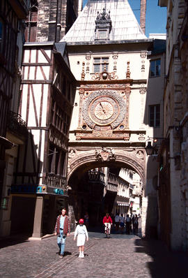 Architecture : clock tower, Rouen