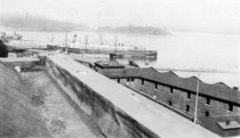 Vancouver harbour from the roof garden [of David] Spencer's [Department] Store