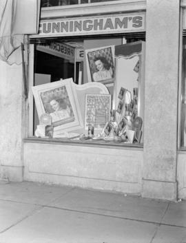 ["Coronet" magazine window display at Cunningham's]