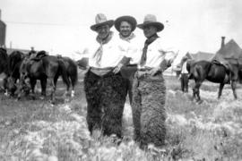 [Former Vancouver mayor Robert Henry Gale, Ambrose Bury of Edmonton and Mayor L.D. Taylor in cowb...