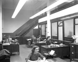 [Interior view of the Montreal Trust Company offices]