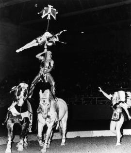 The Zoppe Indian Spectacular : [publicity photo of circus performers and horses]