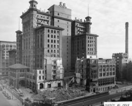 [The demolition of the second Hotel Vancouver]
