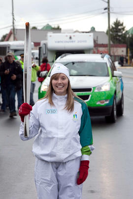 BC, Day 1, October 30 2009, Torchbearer, Torchbearer 002 Simon Whitfield, Torchbearer 030 Alysha ...