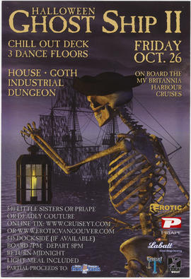 Halloween ghost ship II : Friday, Oct. 26 on board the MV Britannia Harbour Cruises : chill out d...