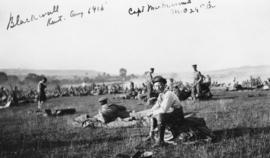 Captain MacDiarmid and the 29th Battalion in Blackwell, Kent, England