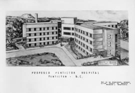 Sketch of proposed Penticton Hospital, Penticton, B.C.