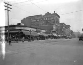 [View of] Hastings St. looking east from S.W. corner of Abbott St.