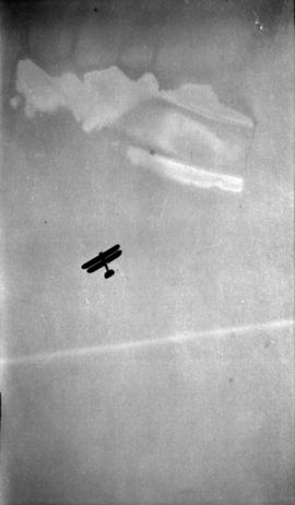 [Plane flying,  from Sea Island, B.C.]