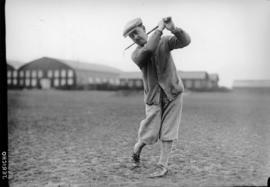 [Alfred Bull teeing off at Jericho Country Club golf course]