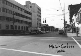 Main and Cordova [Streets looking] south