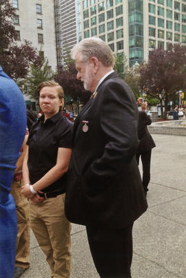 Kevin McKaven, front plaza of Vancouver Art Gallery