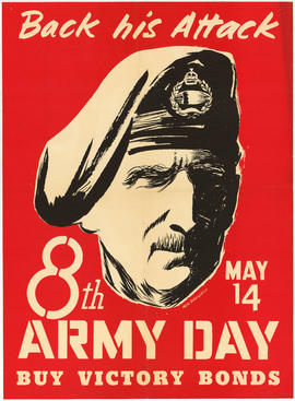 Back his attack… May 14 8th [Eighth] Army day : Buy victory bonds