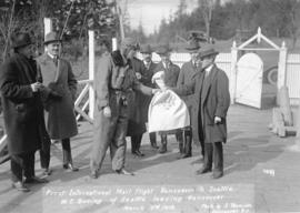 First International Mail Flight Vancouver to Seattle - W.E. Boeing of Seattle leaving Vancouver