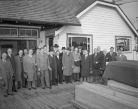 Johnson Lumber Yard, Granville St. : group at office