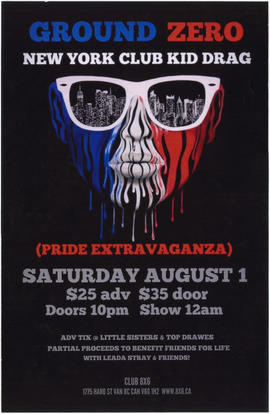 Ground zero : New York club kid drag : Saturday, August 1 : Club 8X6