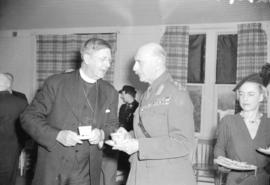 [Earl of Athlone chatting over tea with the Venerable Archdeacon Sir Francis Heathcote]