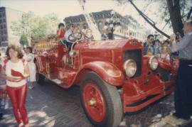 Red fire engine