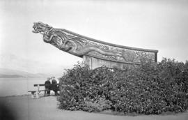 [Figurehead from the "Empress of Japan" at Stanley Park]