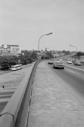 [View of highway from overpass, 2 of 3]