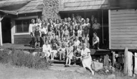 [Group portrait of staff and campers at Jubilee Children's Camp]