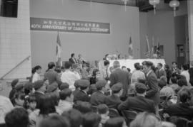 Presentation of citizenship at a Canadian citizenship ceremony