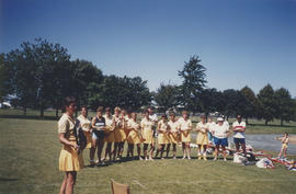 Centennial field hockey tournament players