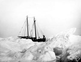[R.C.M.P. Schooner "St. Roch" locked in the ice in McClintock Channel]