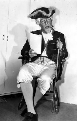 Alderman Frank Baker dressed as Captain George Vancouver