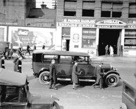 [Chinese funeral procession on West Pender Street near Abbott]