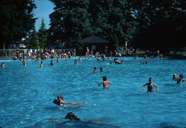 [People in outdoor swimming pool]