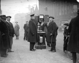 Opening of traffic control box