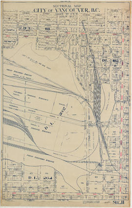 Sectional map. City of Vancouver. Sheet no. C.V. 11