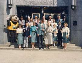 Tillicum and Centennial Commissioners on the steps of City Hall