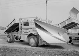 Sid Smith Ltd., Kamloops, B.C. : line up of trucks : Dept. of Public Works