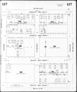 Plate 117 [Carolina Street to Seventh Avenue to Victoria Drive to Tenth Avenue]