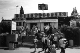 Entrance to Modern Living exhibits and displays