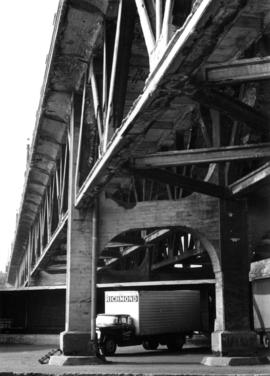 Before demolition of the "old" Georgia Viaduct