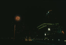Centennial firework display at Canada Place