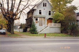 House with fire damage at 2549 Fraser Street