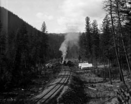 The work trains at camp for dinner, Carmi Camp Mile 50.8