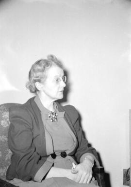 [Portrait of Miss K.W. Ellis, emergency nursing advisor to the Canadian Nursing Association]