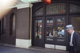 [Detail of doorway for 320 Abbott Street - Hotel Metropole]