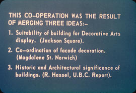 Text slide about how building owners co-operated