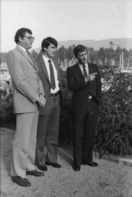 Michael Francis and Australian delegates outside of Westin Bayshore Hotel