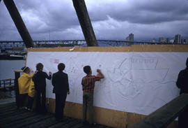 Children on False Creek tour