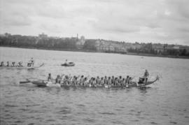 Dragon boat race on False Creek